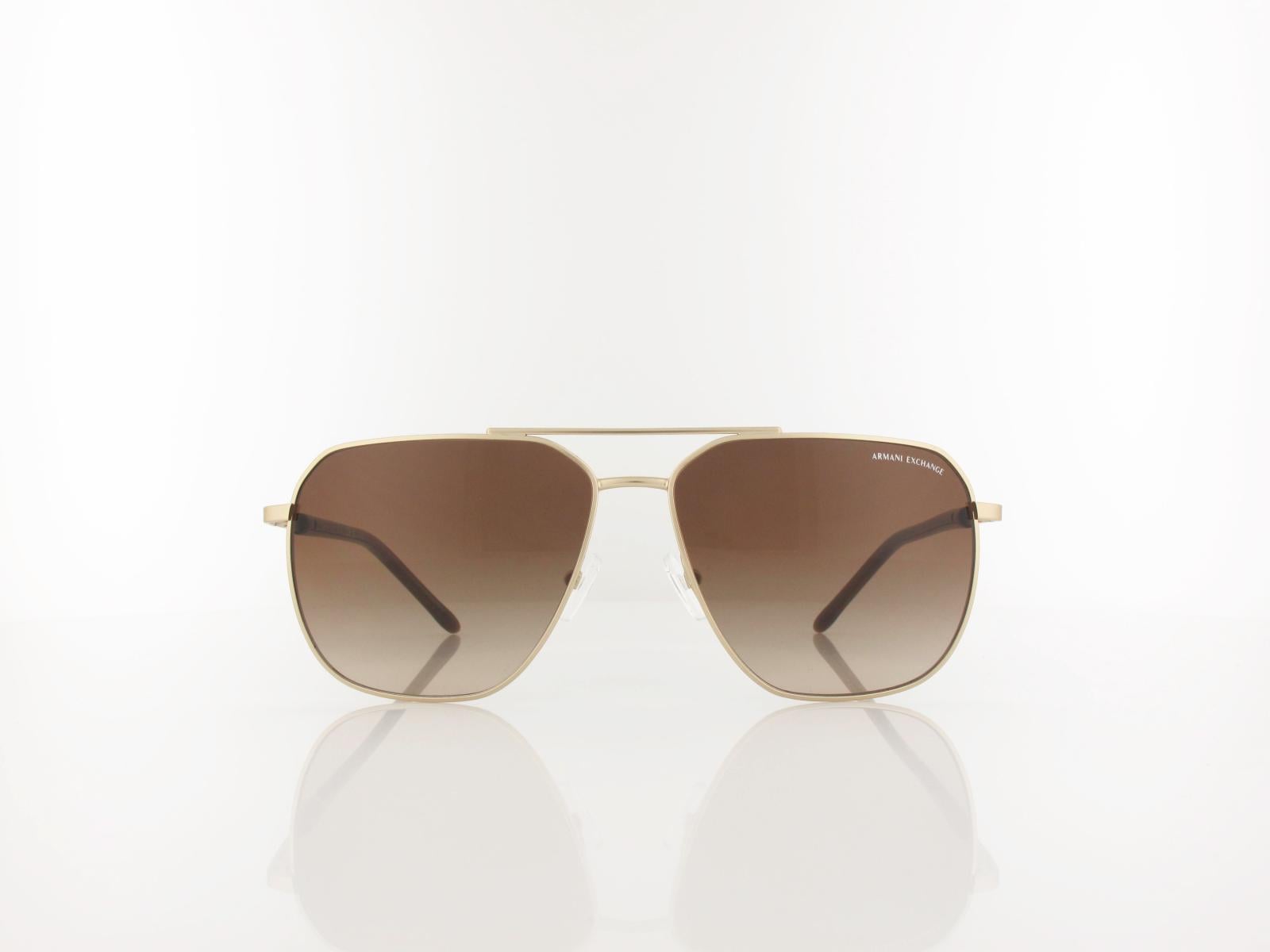 Armani Exchange | AX2057S 612113 59 | matte pale gold / brown gradient