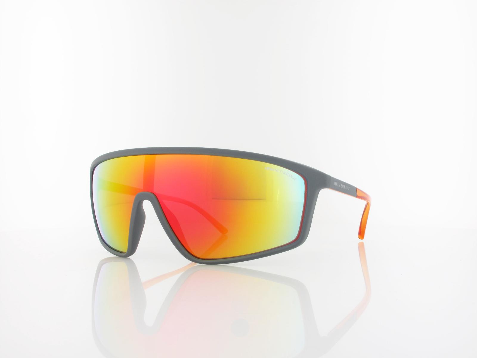 Armani Exchange | AX4119S 81806Q 137 | matte grey / dark violet mirror red