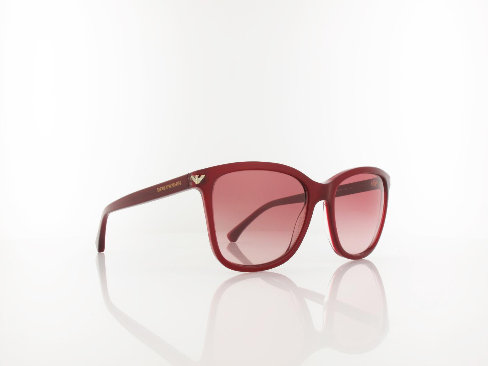 Emporio Armani | EA4060 6377A5 56 | shiny bordeaux / pink gradient red