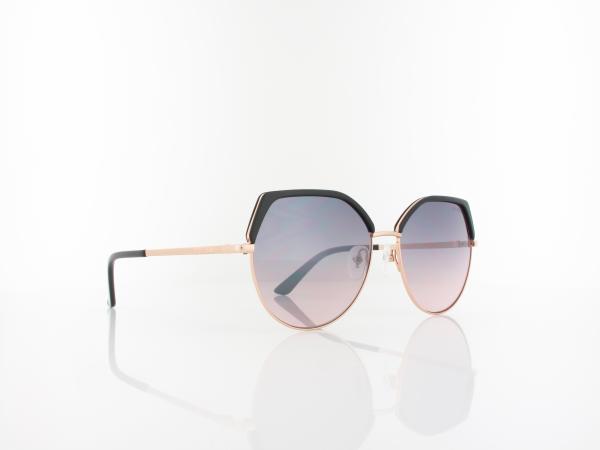 Guess | GU7736 01U 58 | shiny black / bordeaux mirror