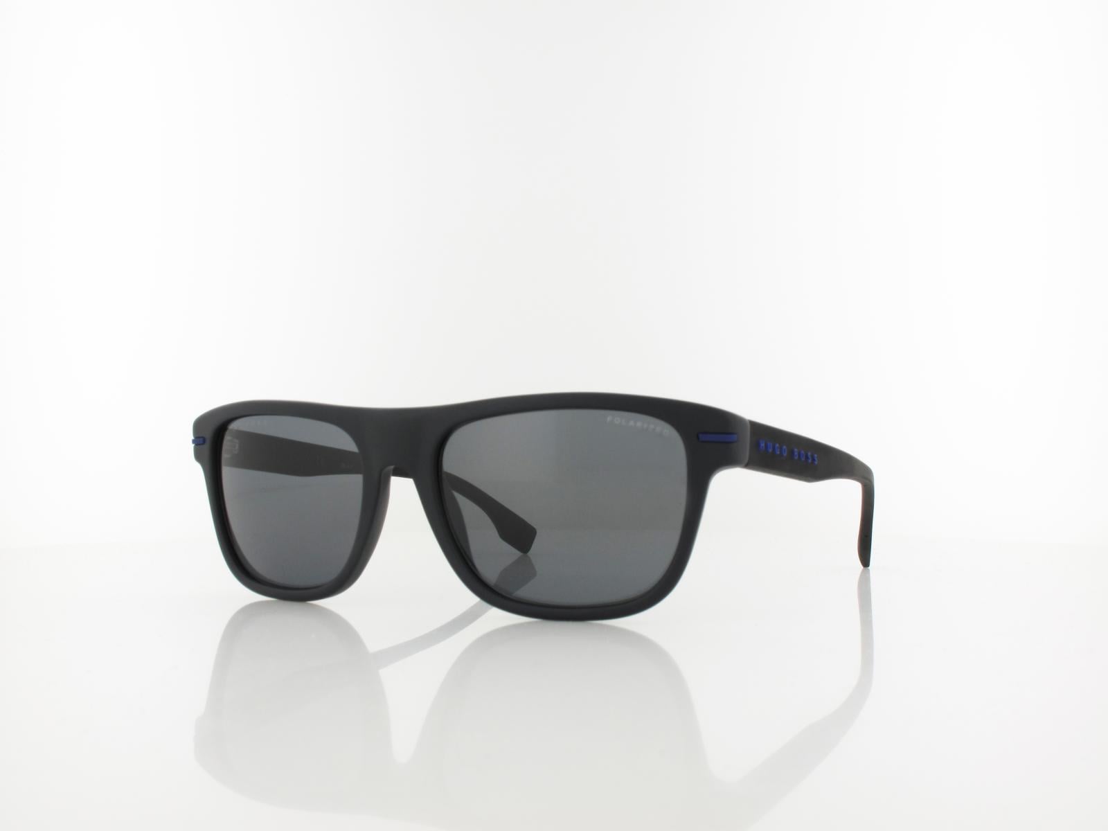 Boss | BOSS 1322/S 0VK/M9 55 | matte black blue / grey polarized