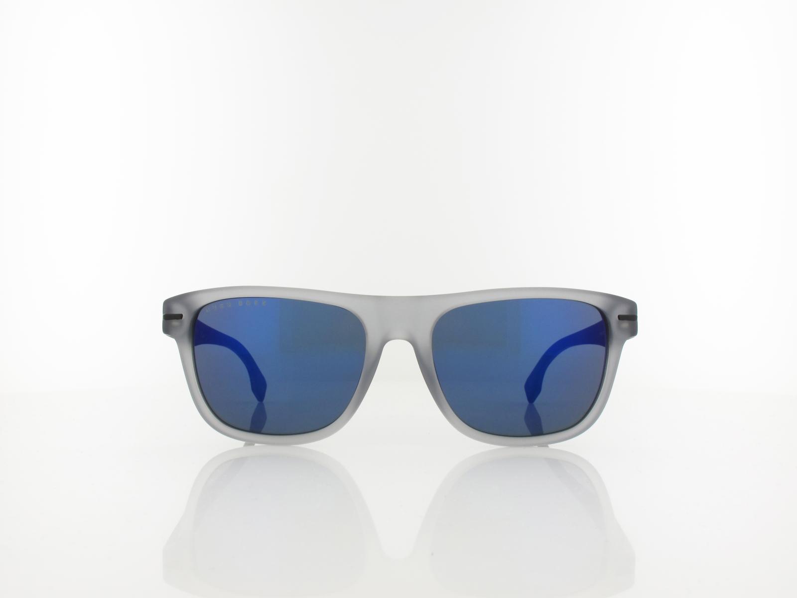 Boss | BOSS 1322/S RIW/HZ 55 | matte grey / green multilens mirror