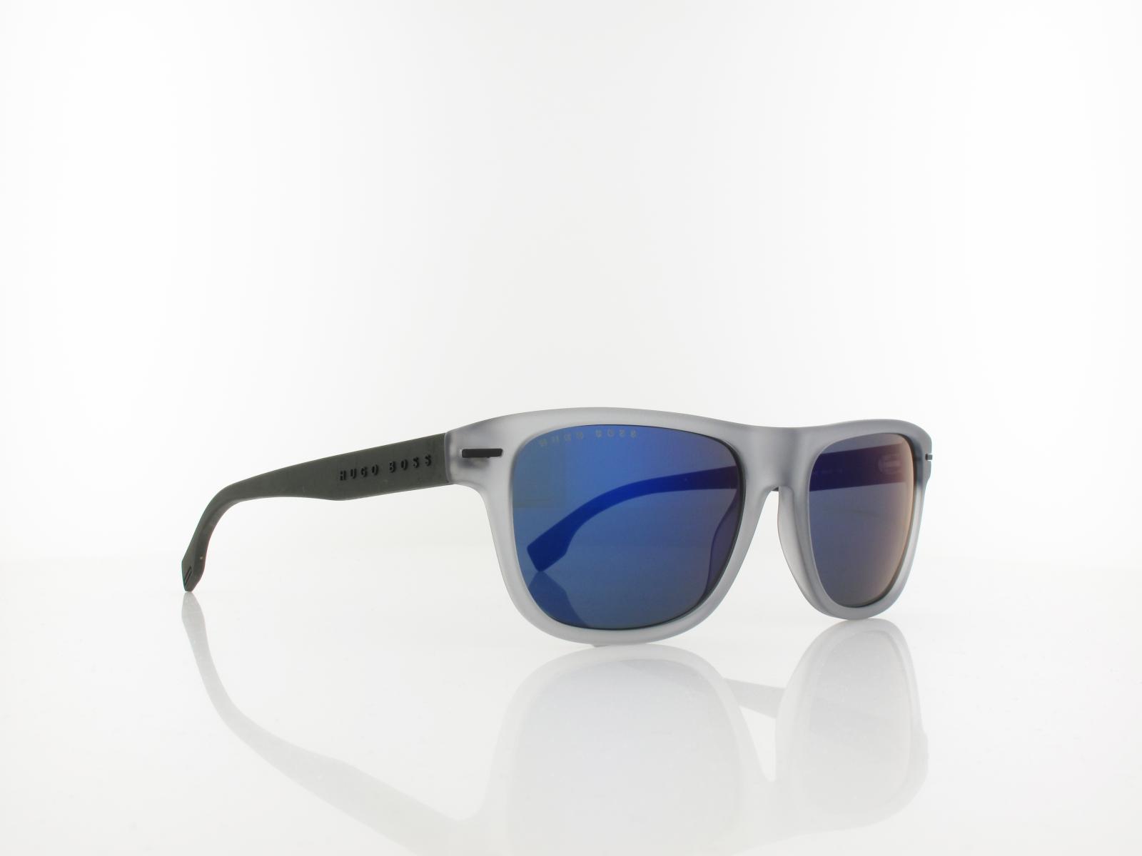 Boss | BOSS 1322/S RIW/HZ 55 | matte grey / green multilens mirror