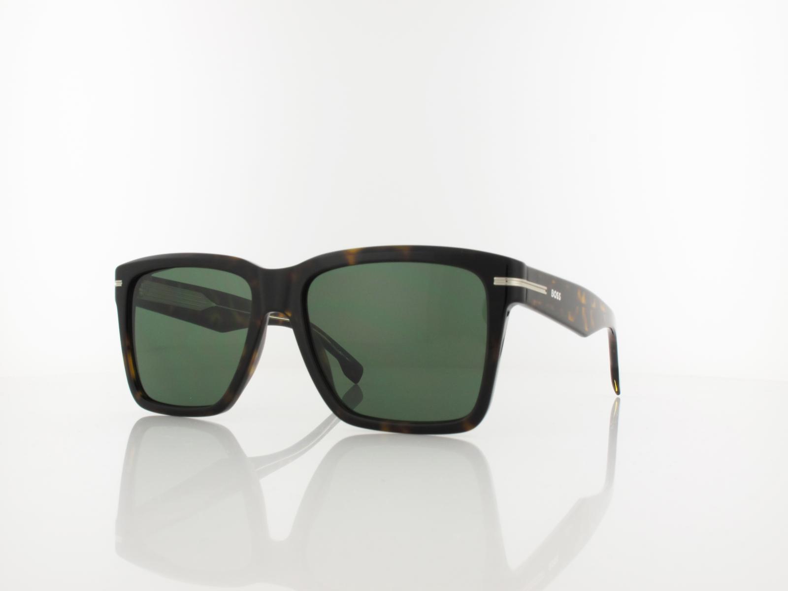 Boss | BOSS 1745/S 086/O7 57 | havana / green lightgreen antireflex