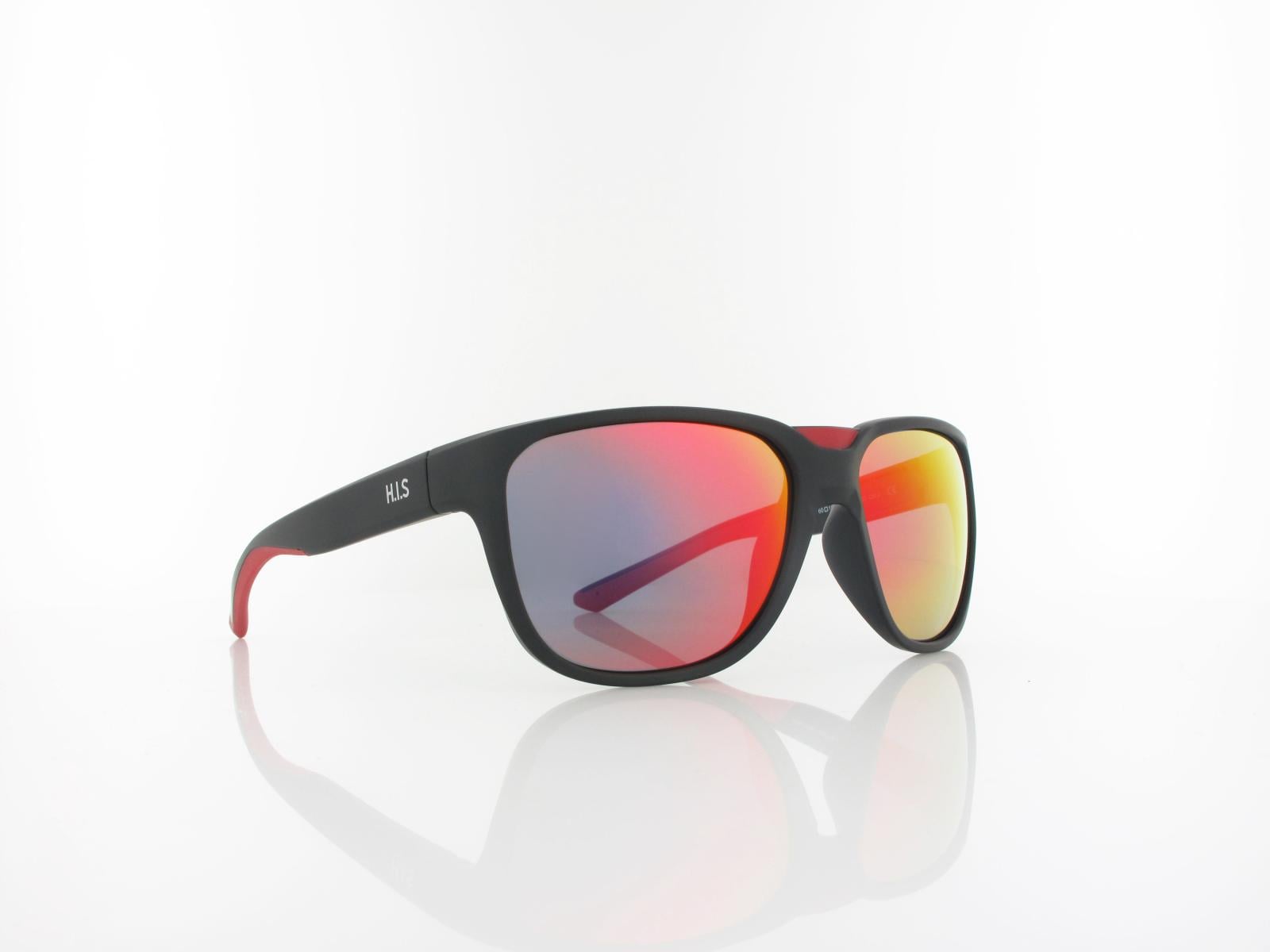 HIS polarized | HPS47104-1 60 | black / smoke with red revo polarized