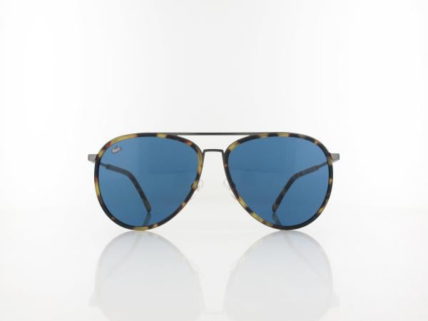 Lacoste | L215S 214 60 | matte havana dark ruthenium / blue