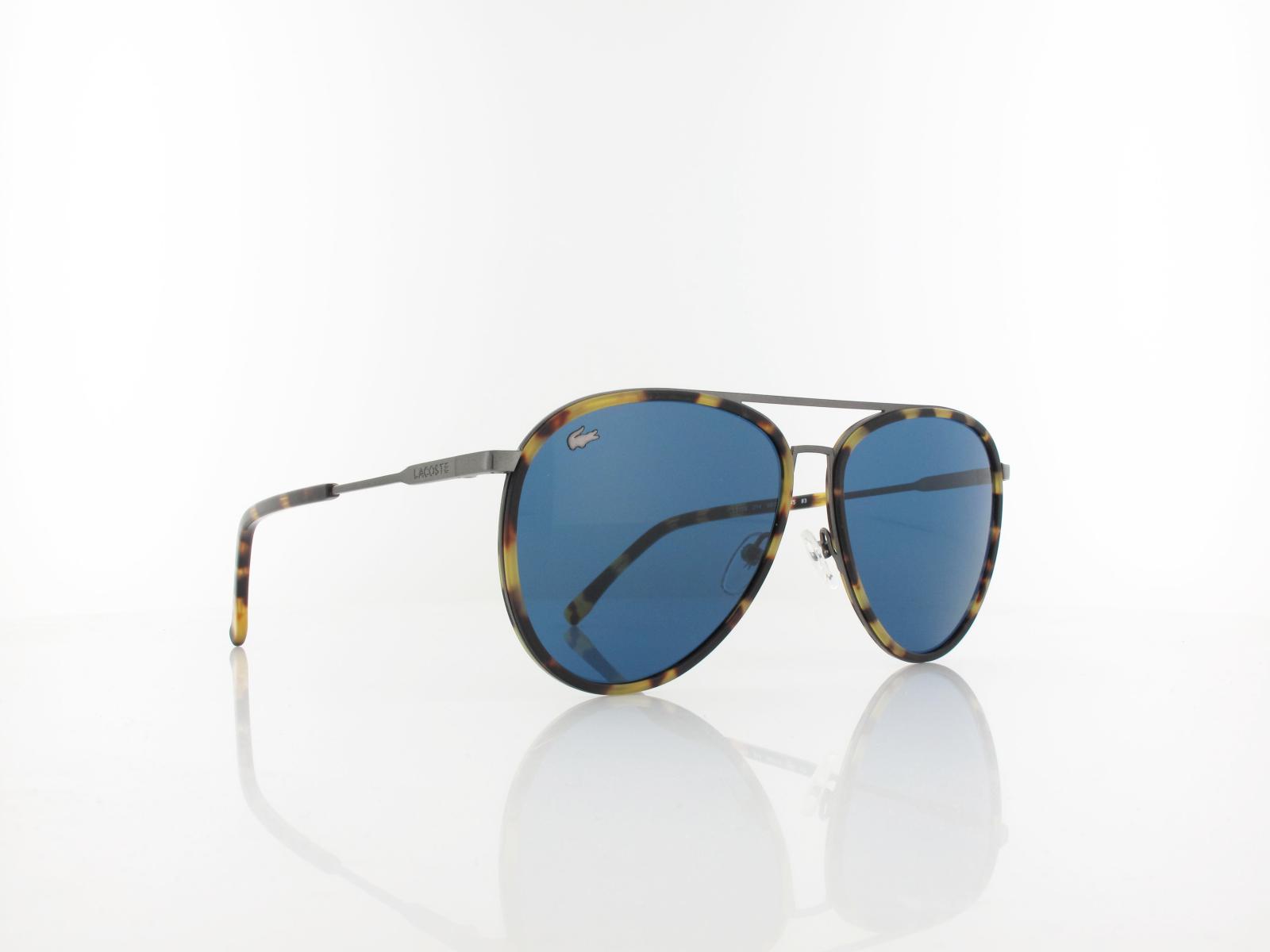 Lacoste | L215S 214 60 | matte havana dark ruthenium / blue