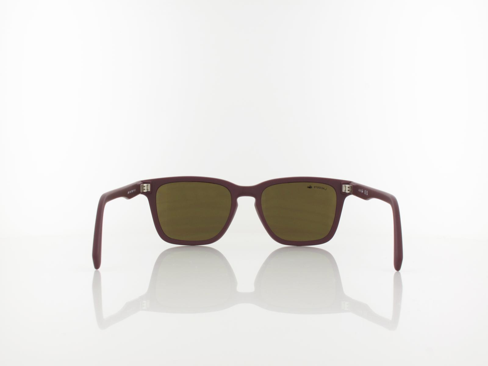 Lacoste | L987S 603 53 | matte dark red / brown