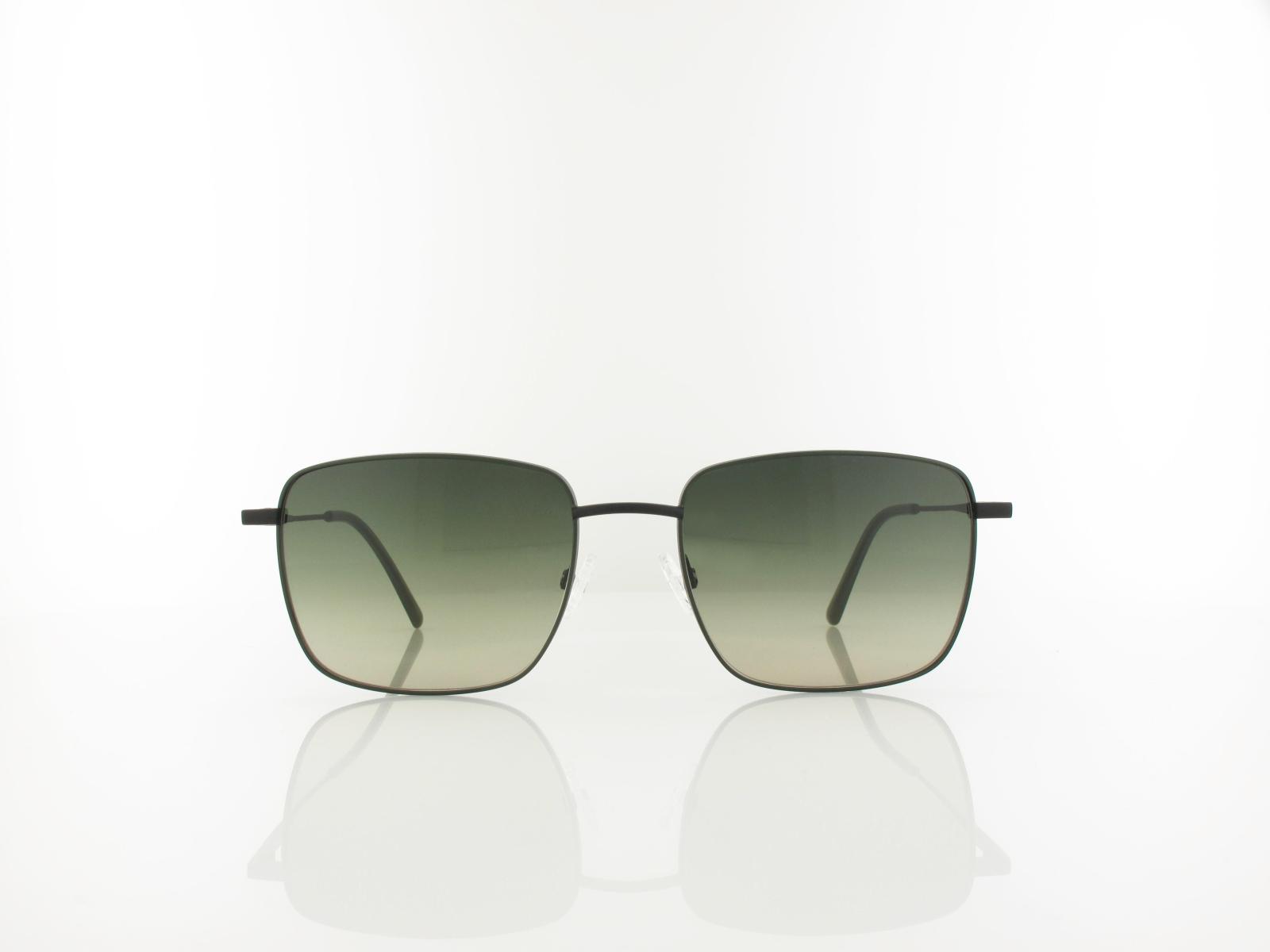 Brilando | Premium Sun L2650 56 | d&uuml;nkelgr&uuml;n schwarz matt / gr&uuml;n grau verlauf 85-65%