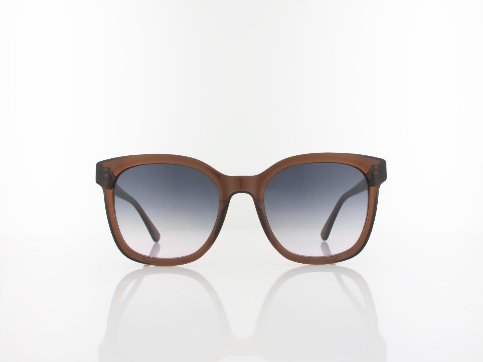 Brilando Premium Sun | S2530 54 | dunkelbraun transparent / bicolor verlauf grau violett