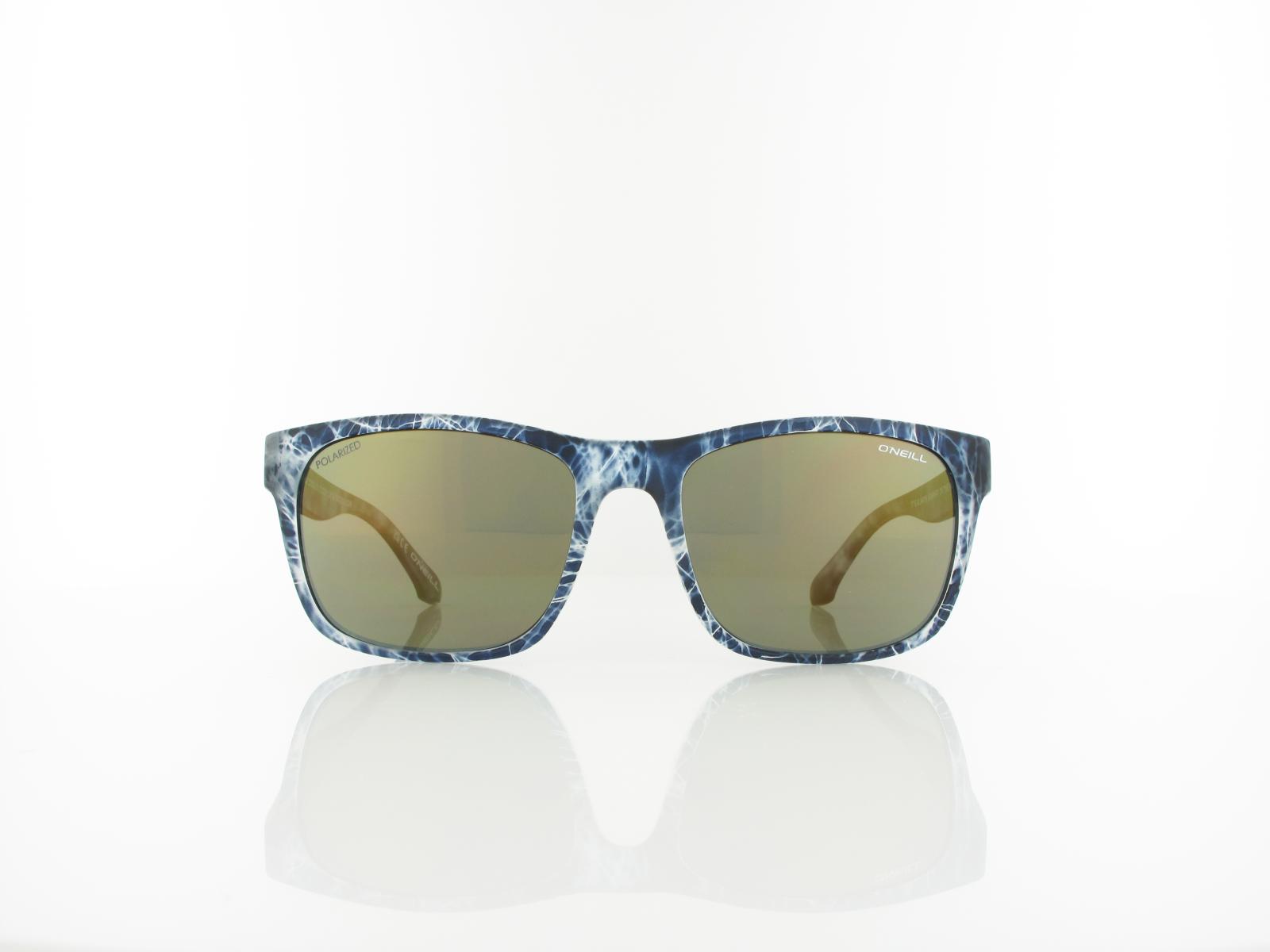 O'Neill | COXOS 2.0 113P 55 | matte blue water print / solid smoke with gold flash