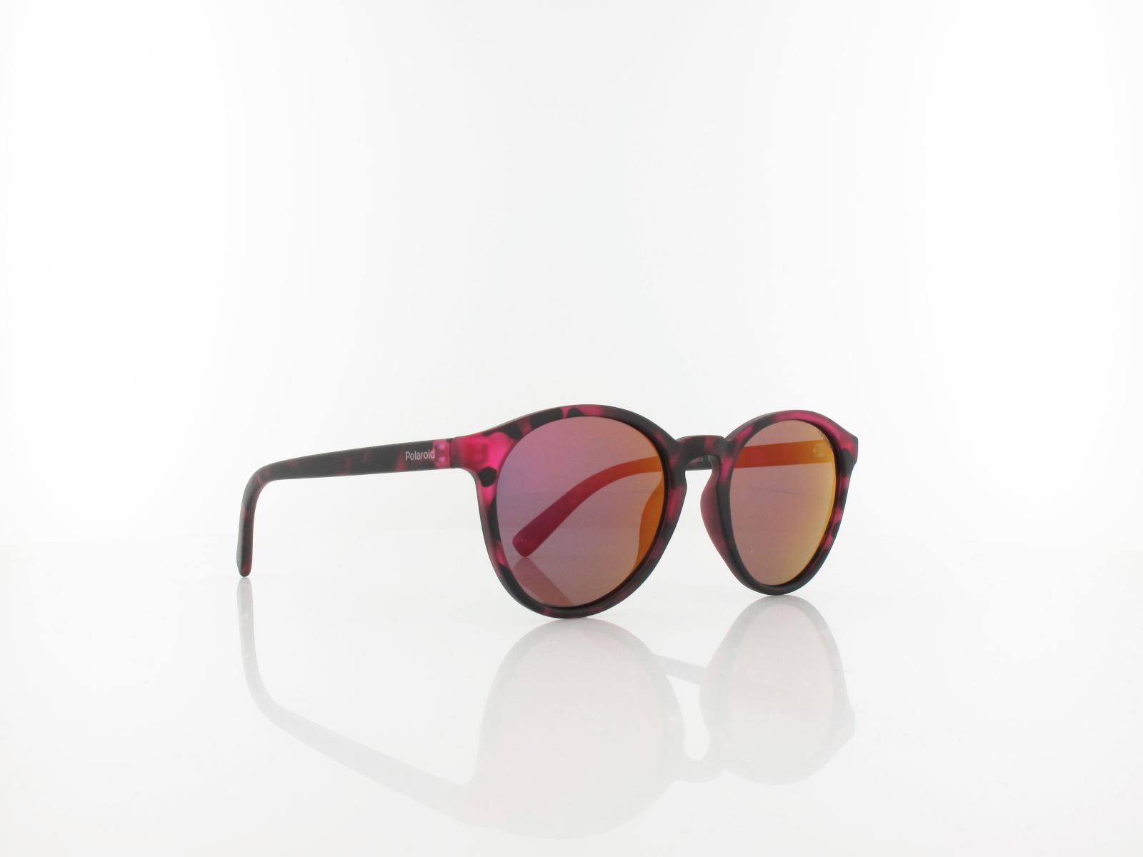 Polaroid | PLD 8024/S C4B/AI 47 | havana fuchsia / grey pink mirror polarized