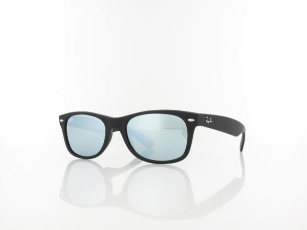 Ray Ban | New Wayfarer RB2132 622/30 52 | rubber black / green mirror silver