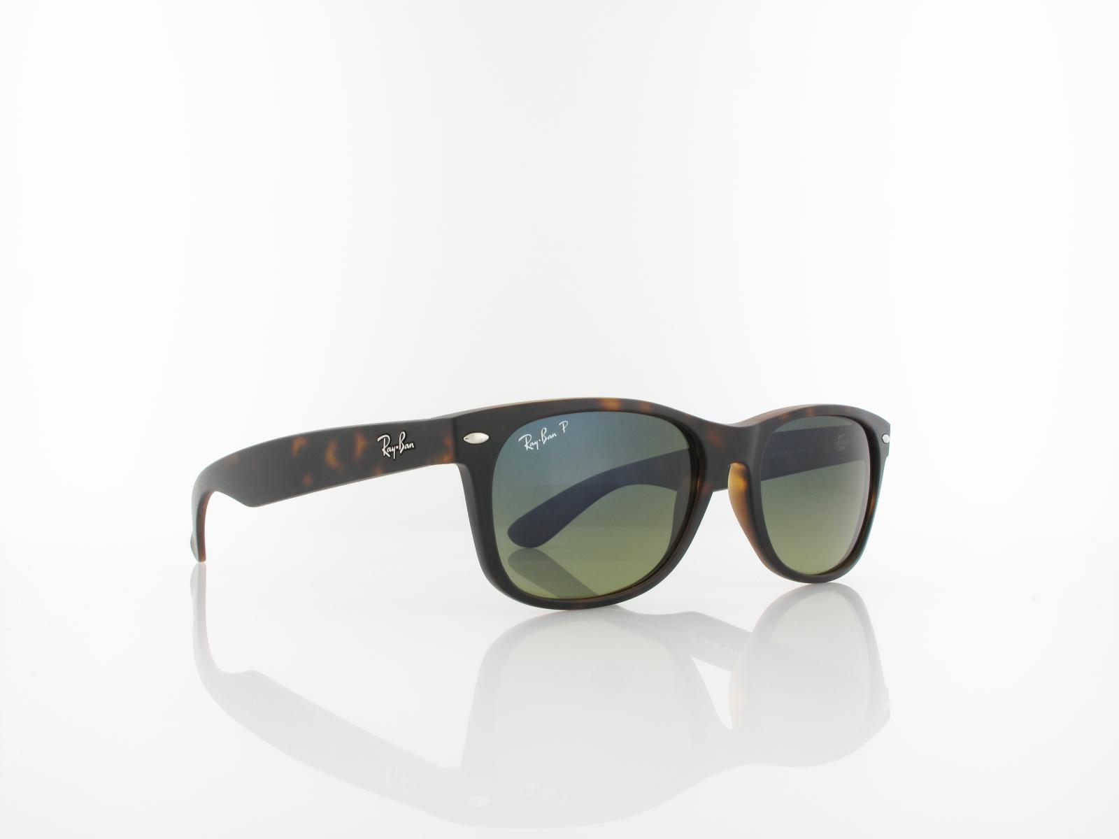 Ray Ban | New Wayfarer RB2132 894/76 55 | matte havana / blue green mirror polar