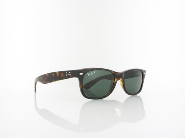 Ray Ban | New Wayfarer RB2132 902/58 52 | tortoise / crystal green polarized