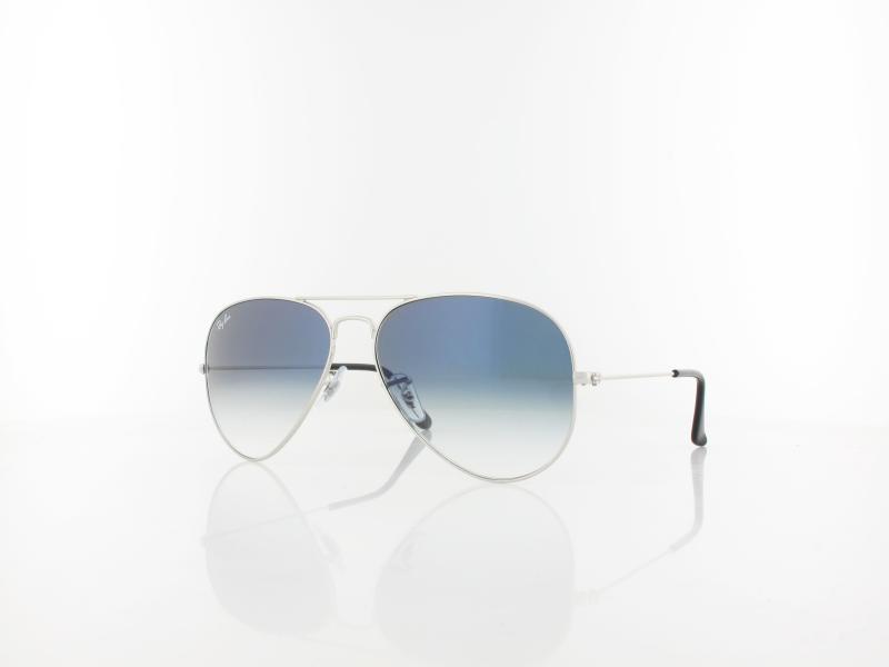 Ray Ban | Aviator Large Metal RB3025 003/3F 58 | silver / crystal gradient light blue