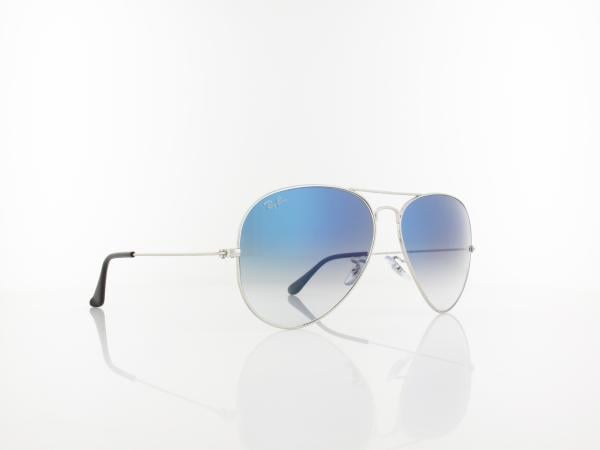 Ray Ban | Aviator Large Metal RB3025 003/3F 62 | silver / clear gradient blue
