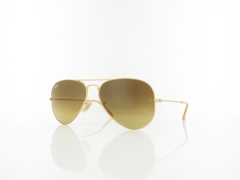 Ray Ban | Aviator Large Metal RB3025 112/85 58 | matte gold / brown gradient