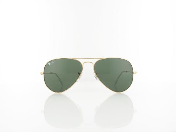 Ray Ban | Aviator Large Metal RB3025 W3234 55 | arista gold / crystal green