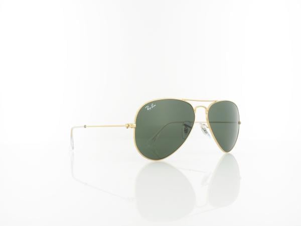 Ray Ban | Aviator Large Metal RB3025 W3234 55 | arista gold / crystal green