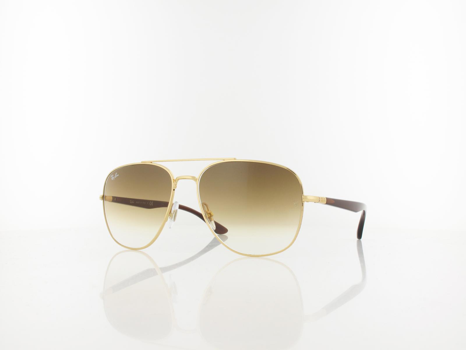 Ray Ban | RB3683 001/51 56 | arista / light brown gradient