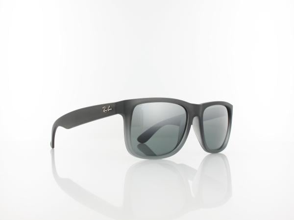 Ray Ban | Justin RB4165 852/88 54 | rubber grey transparent / grey gradient silver mirror