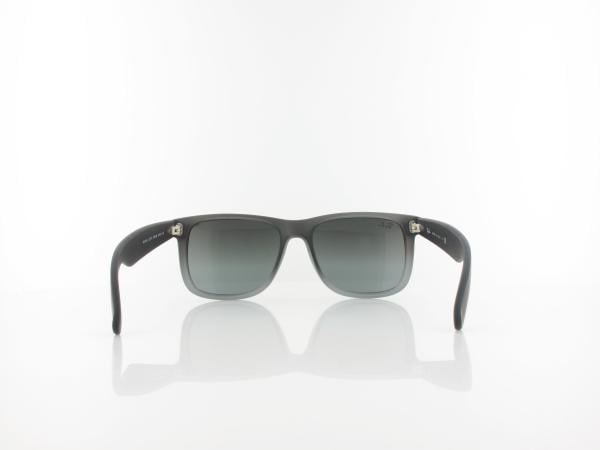 Ray Ban | Justin RB4165 852/88 54 | rubber grey transparent / grey gradient silver mirror