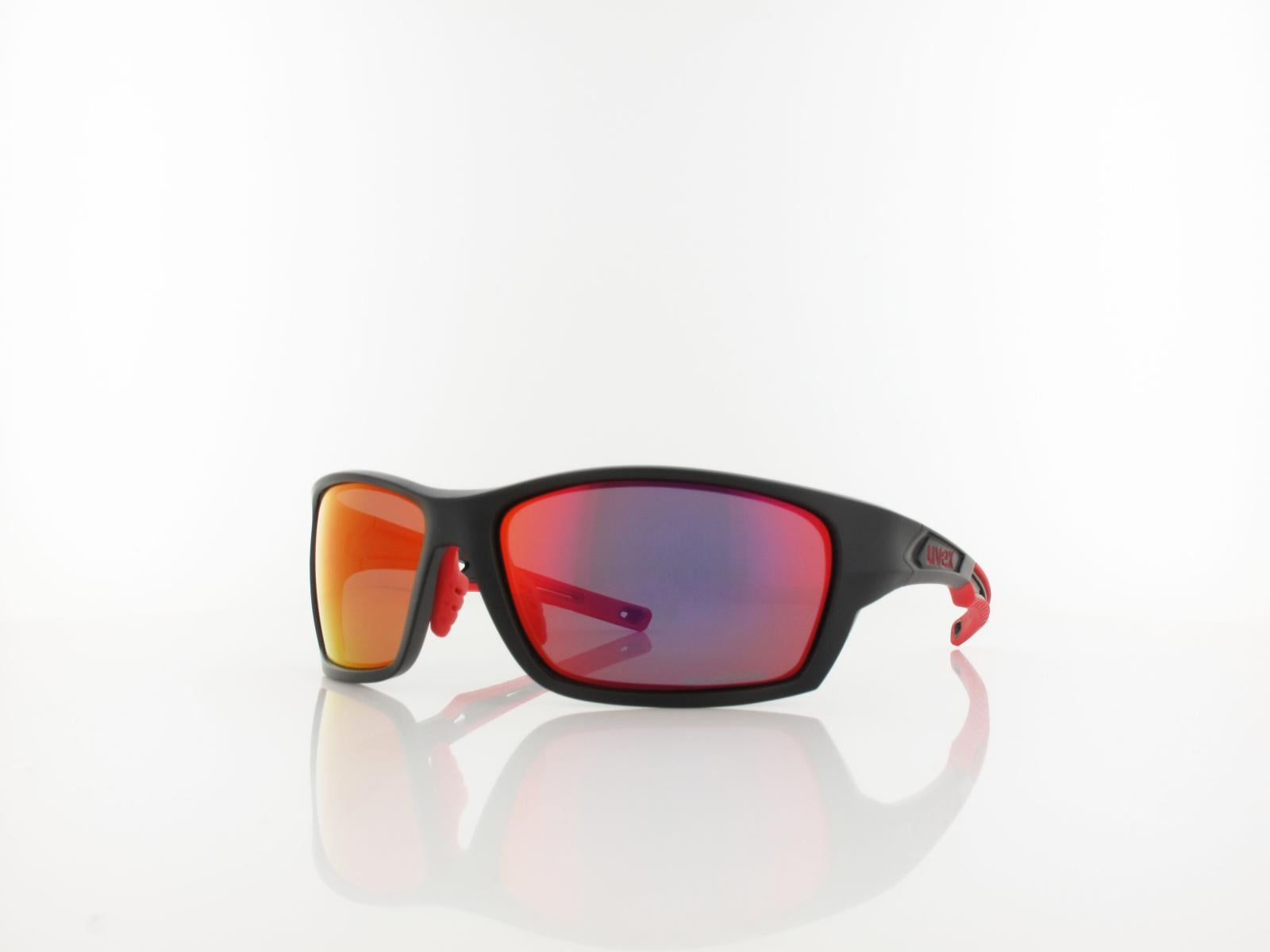UVEX | sportstyle 232 P S533002 2330 63 | black mat red / polavision mirror red