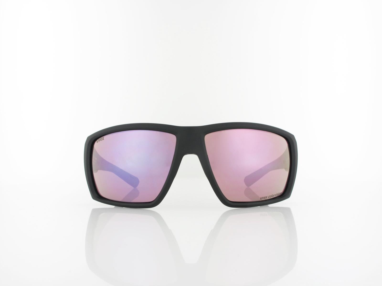 UVEX | mtn venture CV S533054 2281 65 | black matt / colorvision mirror pink