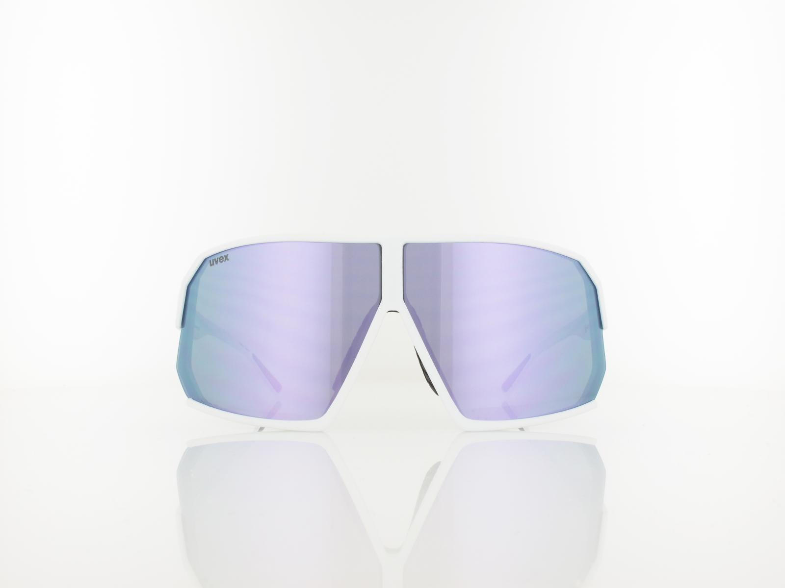 UVEX | sportstyle 237 S533058 8816 75 | white matt / supravision mirror lavender