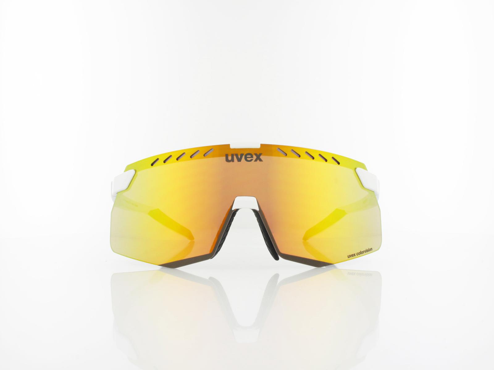 UVEX | pace stage S CV S533073 8882 140 | white matt / colorvision mirror yellow