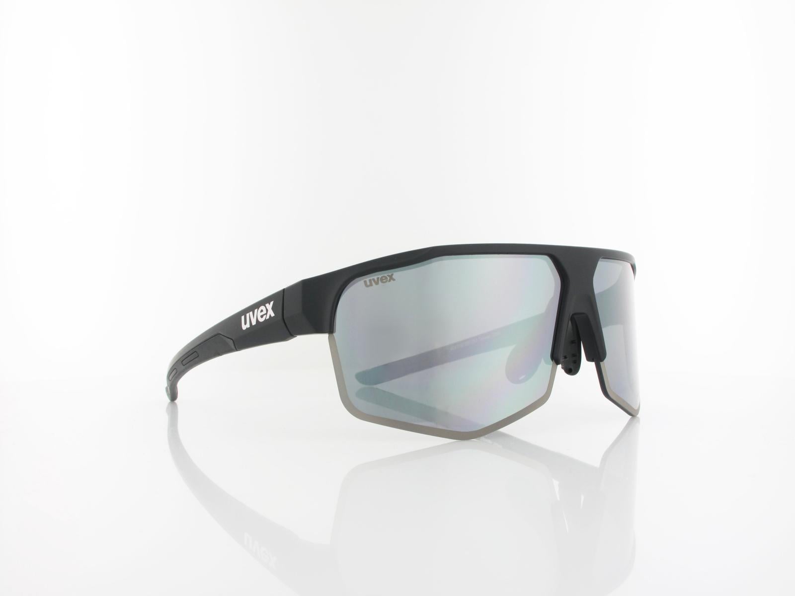 UVEX | axos set S533081 2216 70 | black matt / mirror silver - clear