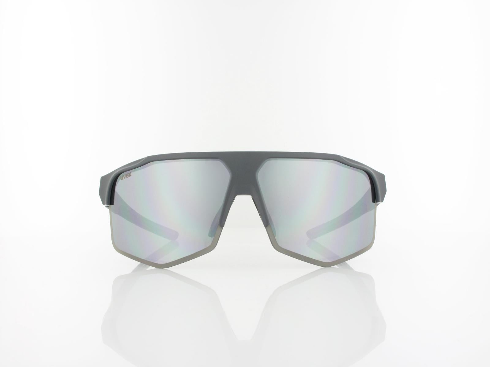 UVEX | axos set S533081 5516 70 | grey matt / mirror silver - clear