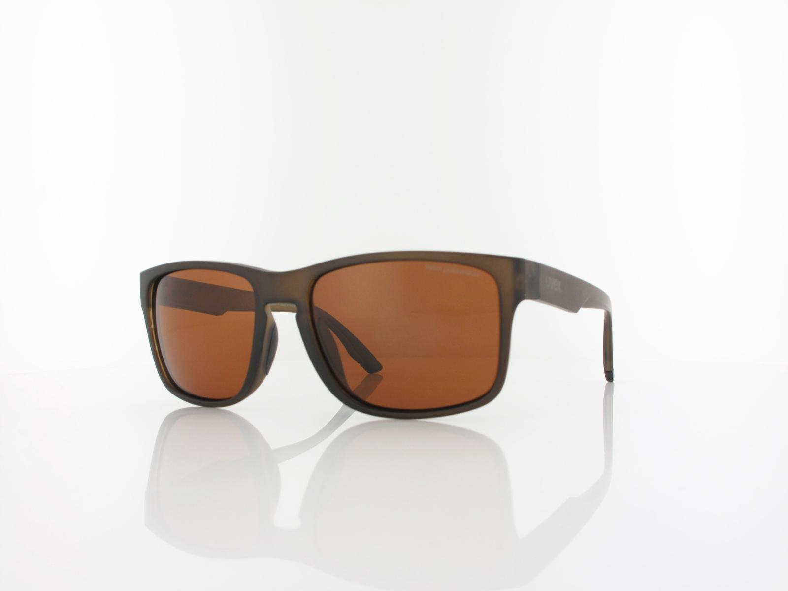 UVEX | poise P S534002 5560 57 | smoke matt / brown