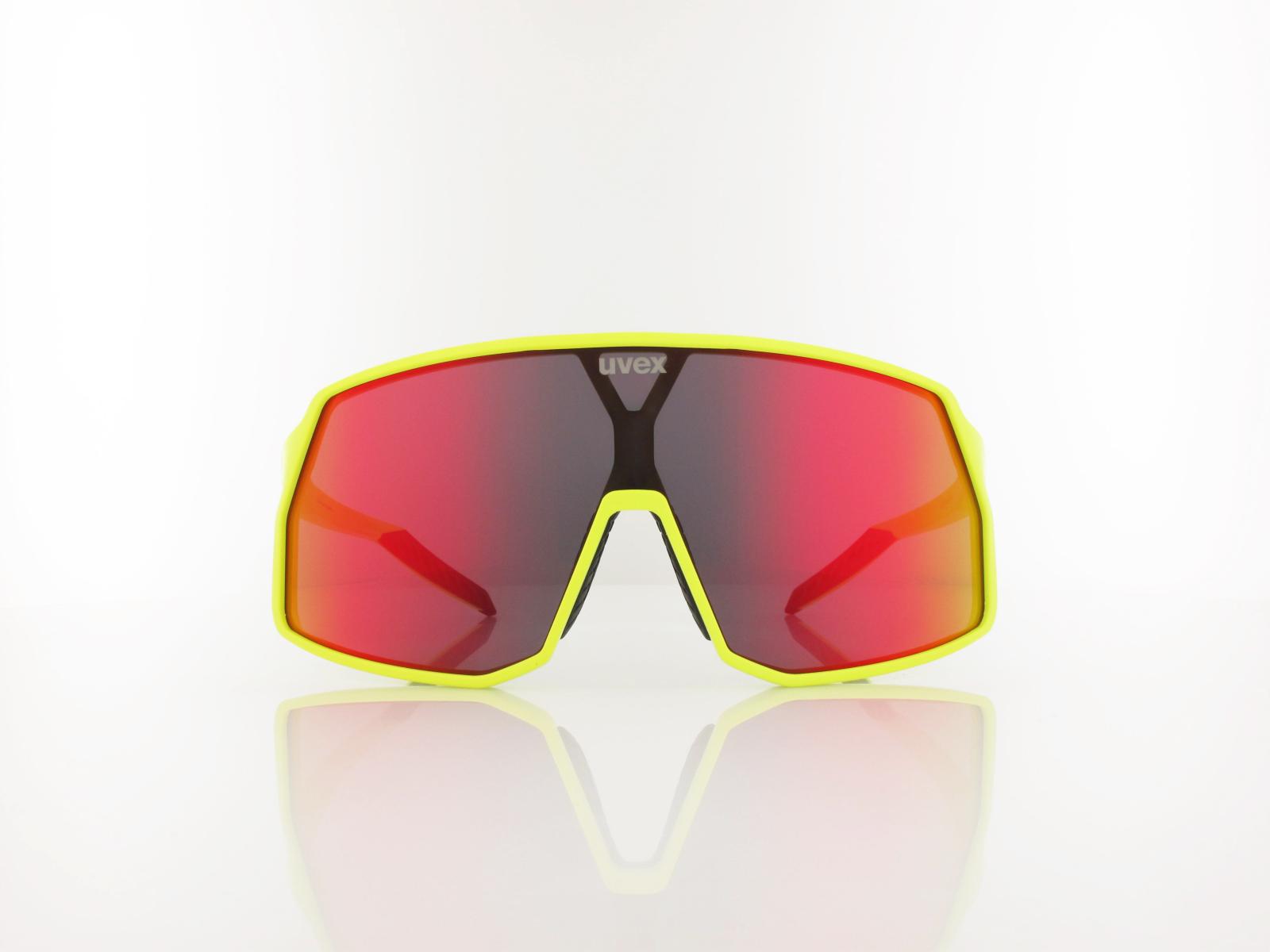 UVEX | pace stage S534030 6616 145 | neon yellow matt / mirror red