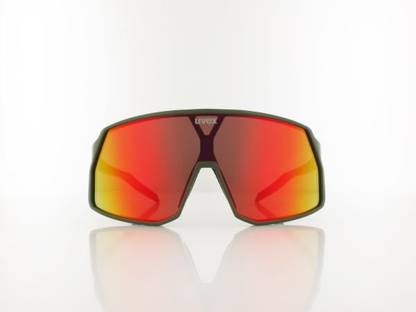 UVEX | pace stage S534030 7716 145 | olive mat / mirror red