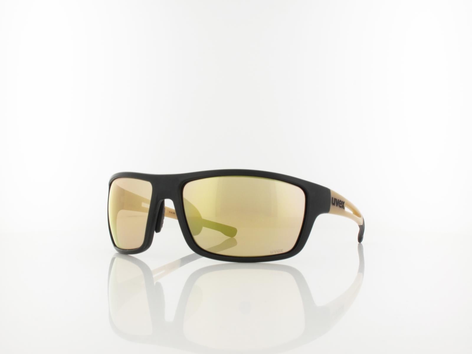 UVEX | RXd 4001 planet 1257 9053 65 | matte used black / brown gold mirror