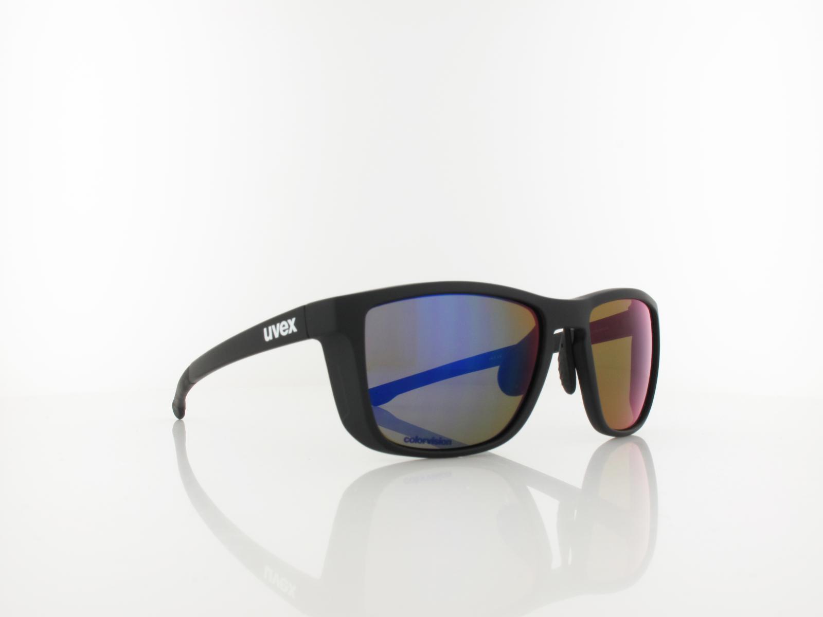 UVEX | RXd 4008 CV 1200 56 | schwarz matt / colorvision nature - plasmaspiegel