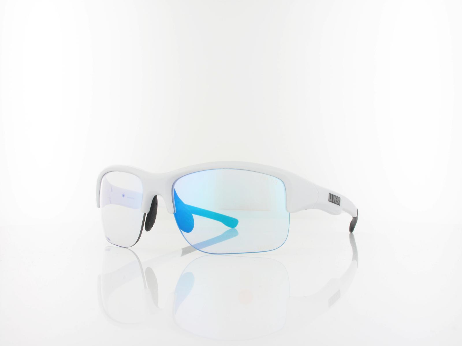 UVEX | RXc 4200 2000 62 | white matt / blue mirror vario brown