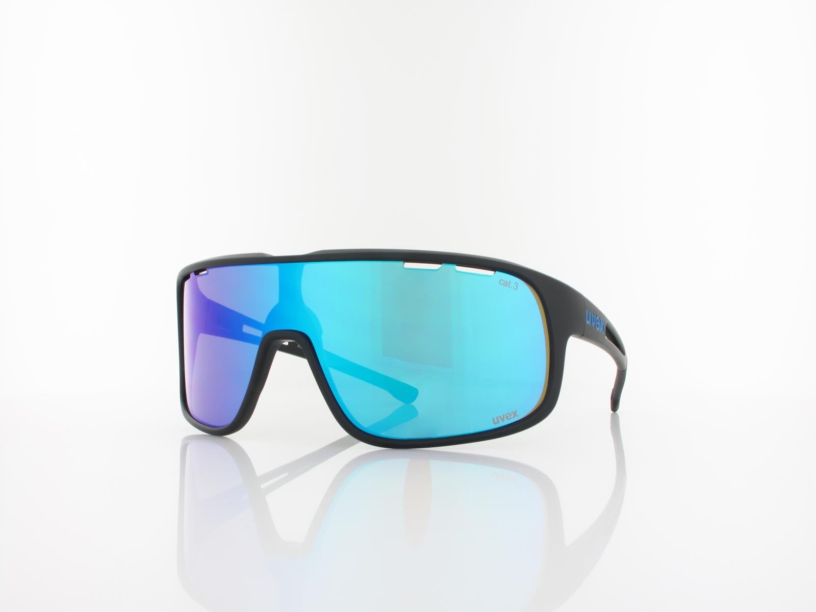 UVEX | RXs 4300 1200 9037 135 | black matt / grey - blue mirror
