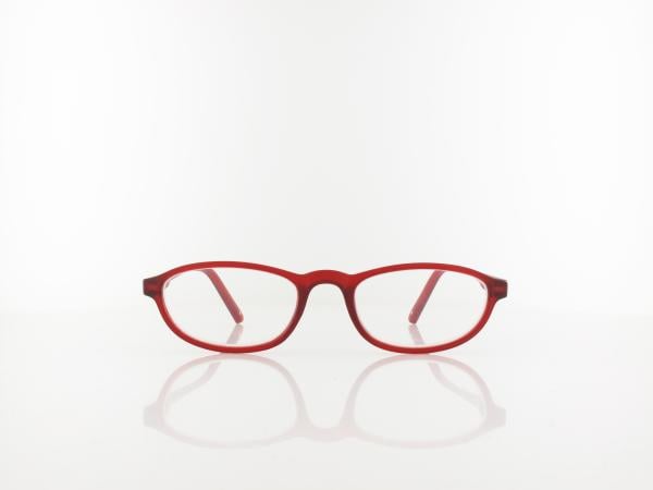 Brilando | HMR57C Fertiglesebrille | matt burgundy  | +3,50