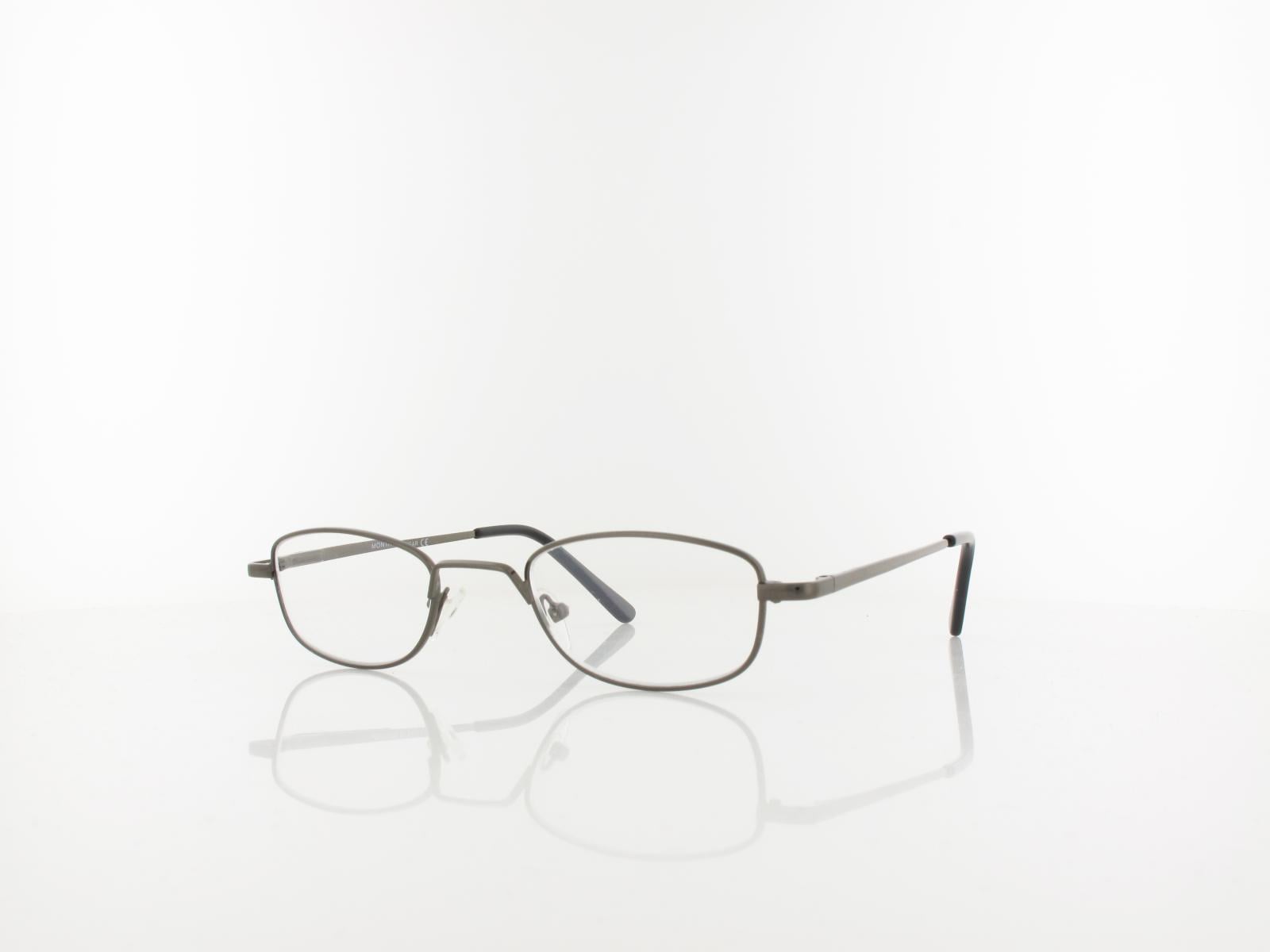 Brilando | HMR63A Fertiglesebrille | shiny gunmetal | +3,50