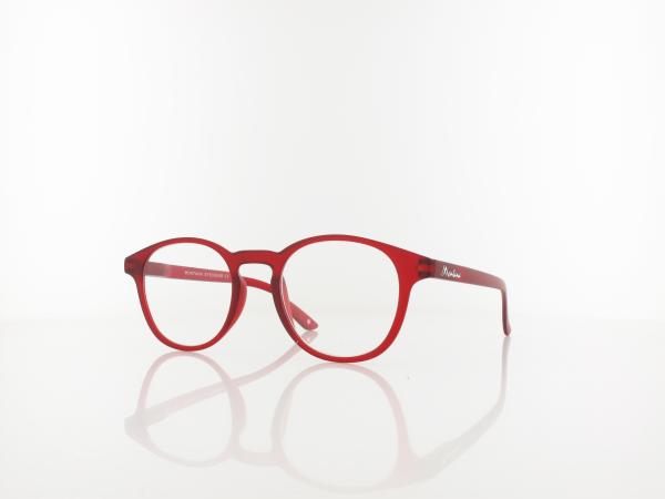 Brilando | MR52B Fertiglesebrille | matt red | +1,50