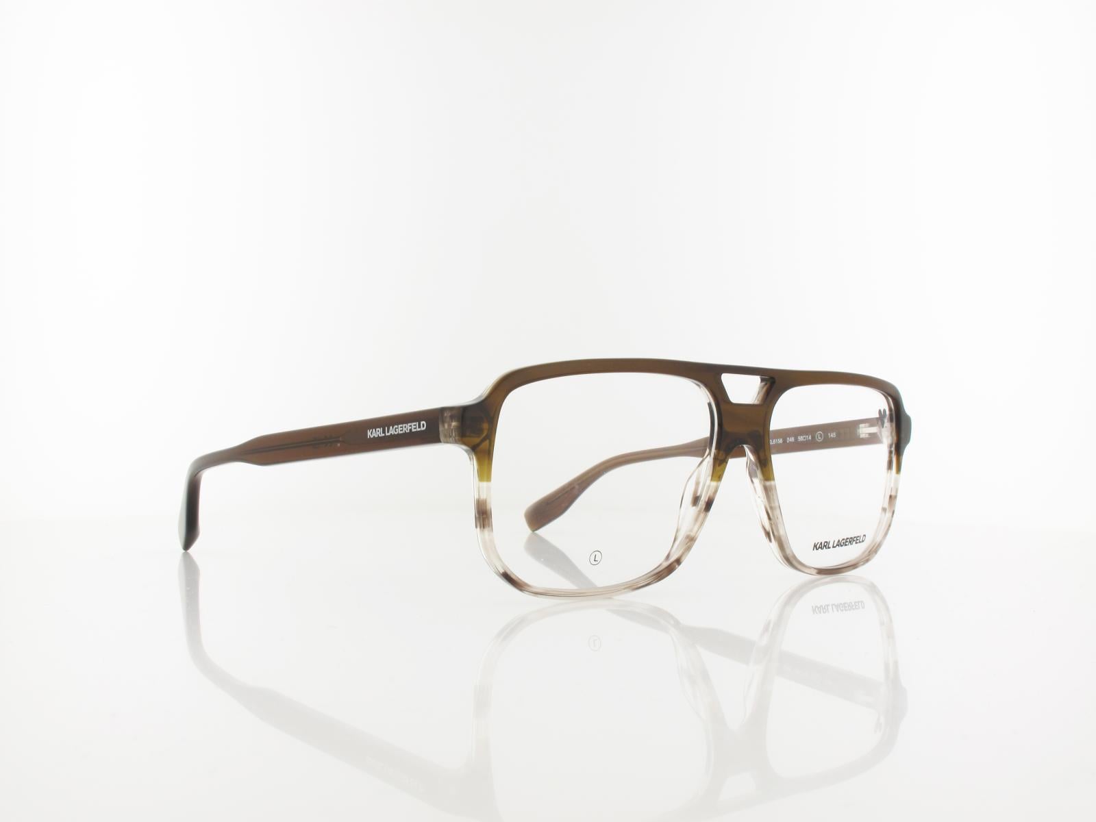 Karl Lagerfeld | KL6156 246 58 | brown striped brown