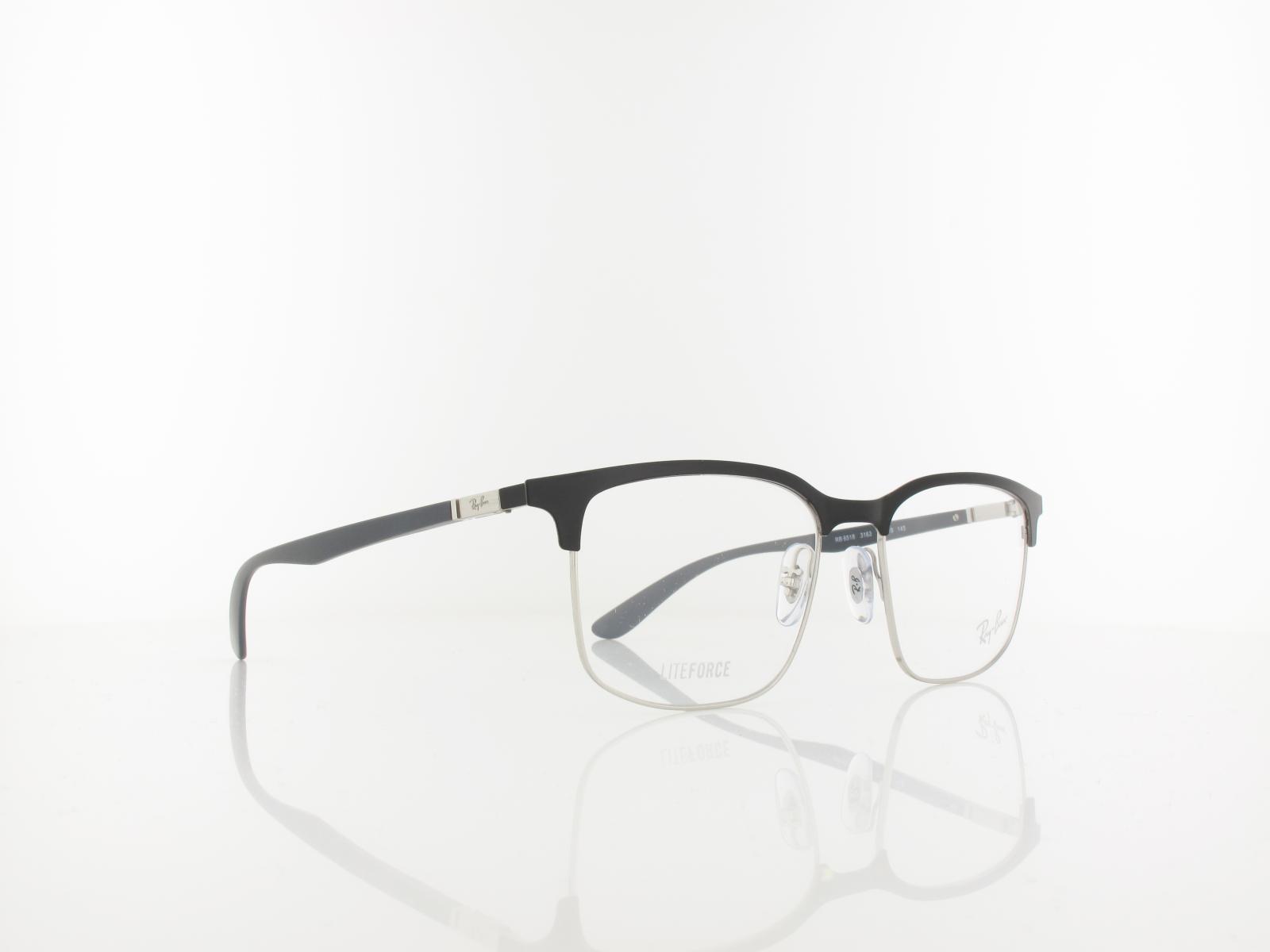 Ray Ban | RX6518 3163 55 | black on silver