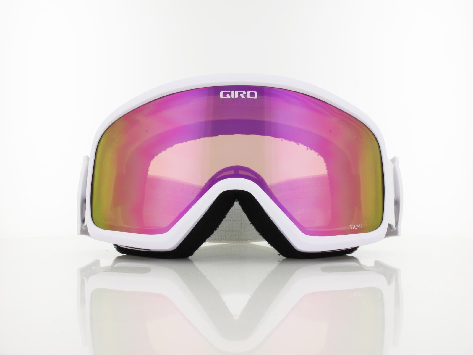 Giro | Stomp 008 | white wordmark / amber pink