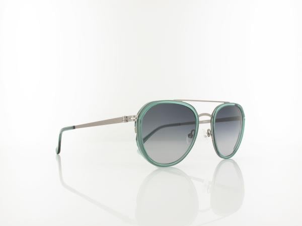Brilando | Premium Sun U2640 53 | blau-gr&uuml;n transparent gun matt / grau verlauf 85-65%