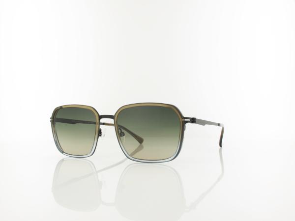 Brilando | Premium Sun U2660 54 | braun-grau transparent schwarz matt / gr&uuml;n grau verlauf 85-65%