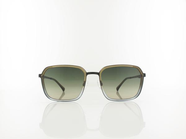 Brilando | Premium Sun U2660 54 | braun-grau transparent schwarz matt / gr&uuml;n grau verlauf 85-65%