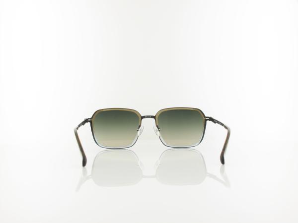 Brilando | Premium Sun U2660 54 | braun-grau transparent schwarz matt / gr&uuml;n grau verlauf 85-65%